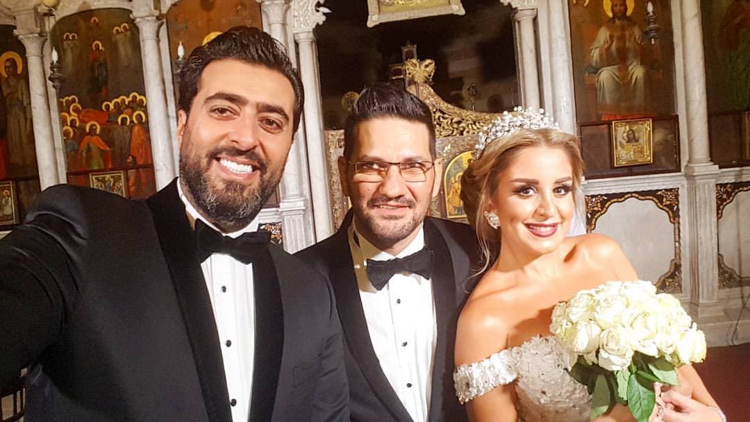 بالصور نجوم الدراما السورية في حفل زفاف تامر اسحاق