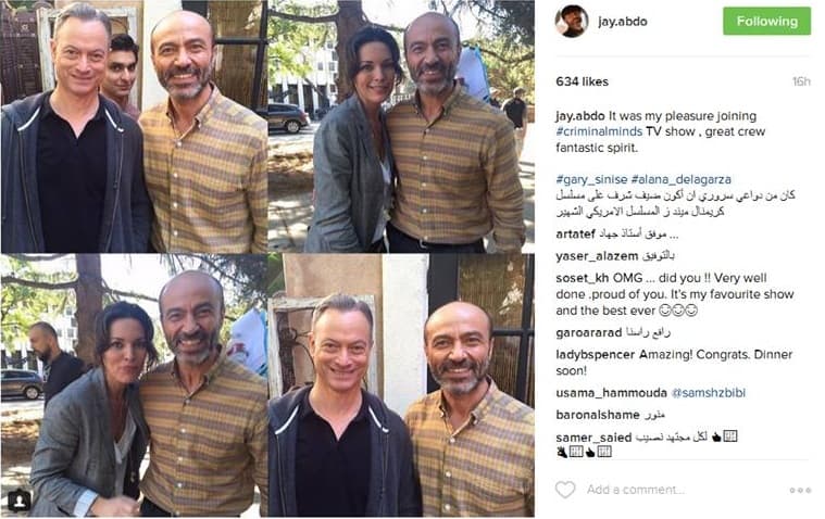 جهاد عبدو يشارك في مسلسل أميركي شهير