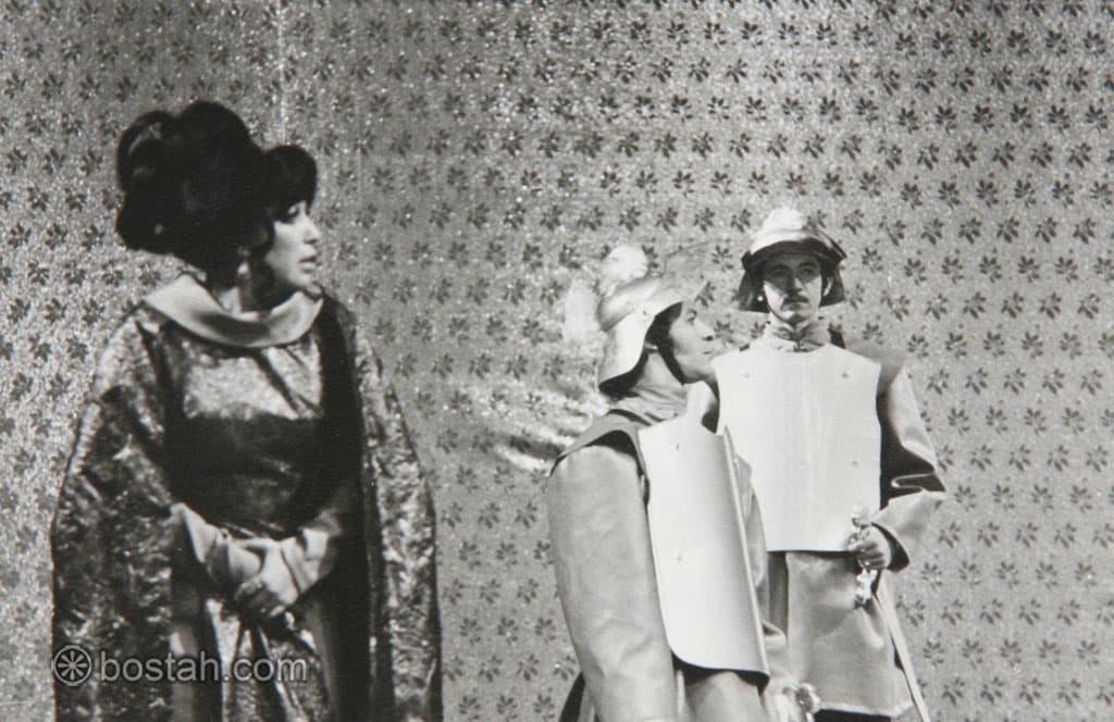 مشهد من مسرحية الملك لير مع عبد الله عباسي