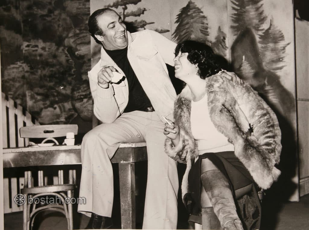 من بروفات مسرحية رقصة التانغو مع عصام عبه جي.