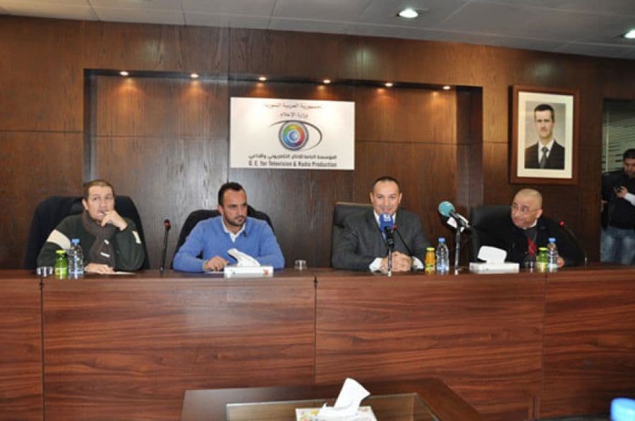 من اجواء المؤتمر الصحفي لإنطلاق مسلسل أرواح عارية  ألبوم صور