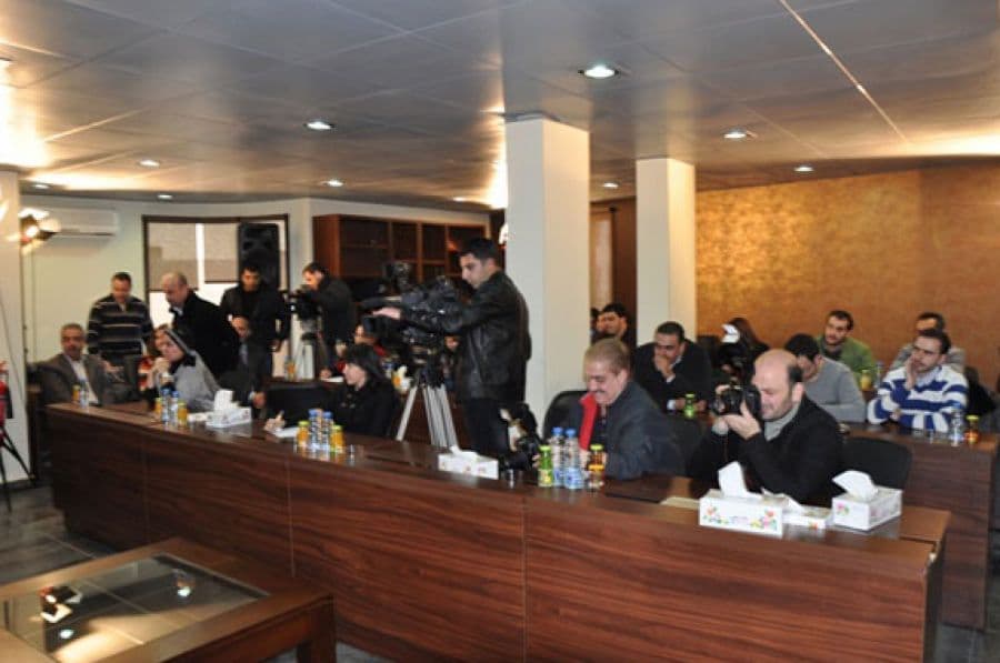 من اجواء المؤتمر الصحفي لإنطلاق مسلسل أرواح عارية  ألبوم صور