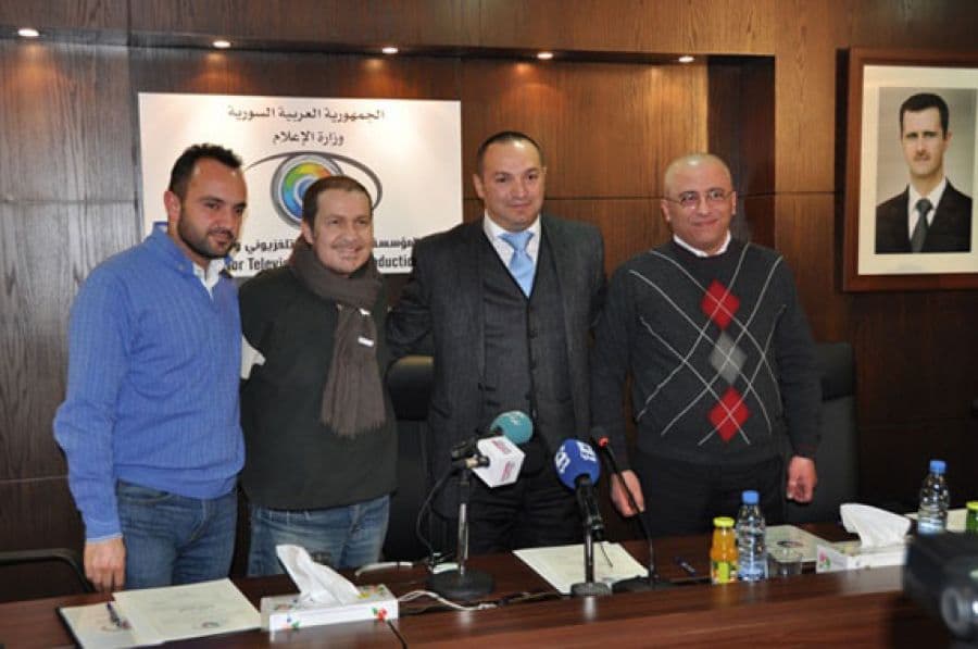 من اجواء المؤتمر الصحفي لإنطلاق مسلسل أرواح عارية  ألبوم صور