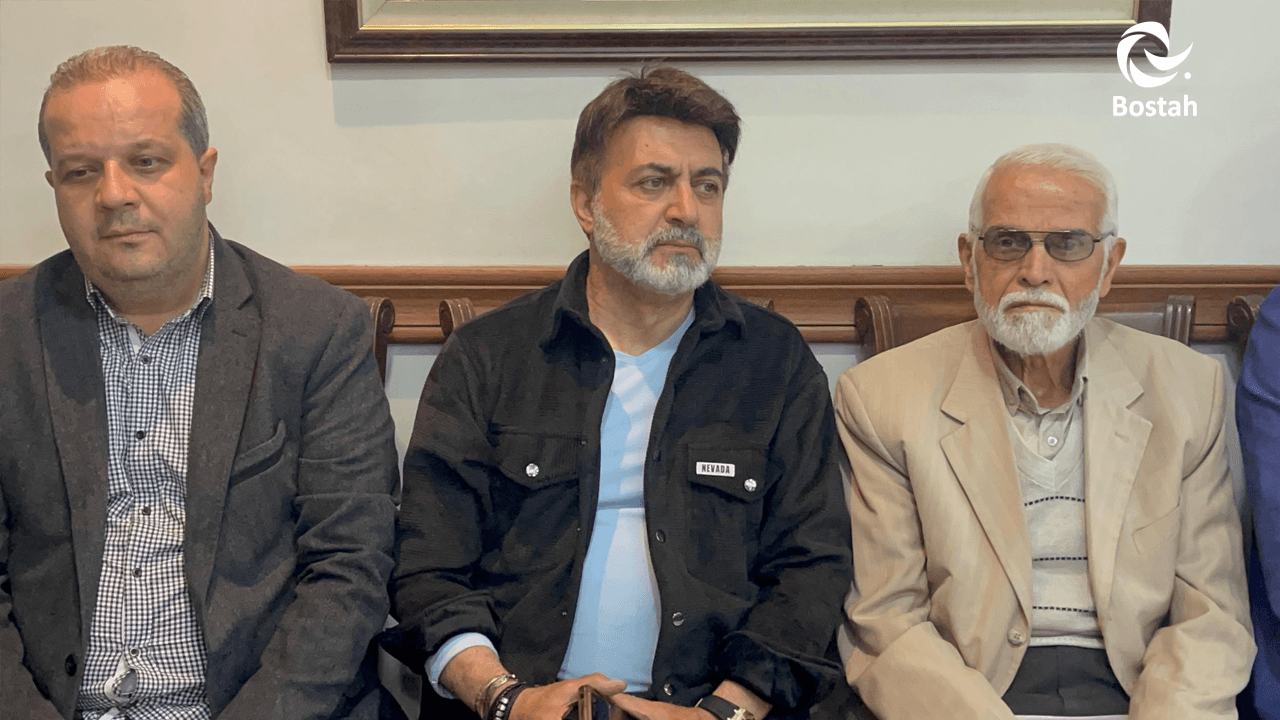 الفنانة فراس ابراهيم حاضراً في عزاء الراحل أحمد خليفة