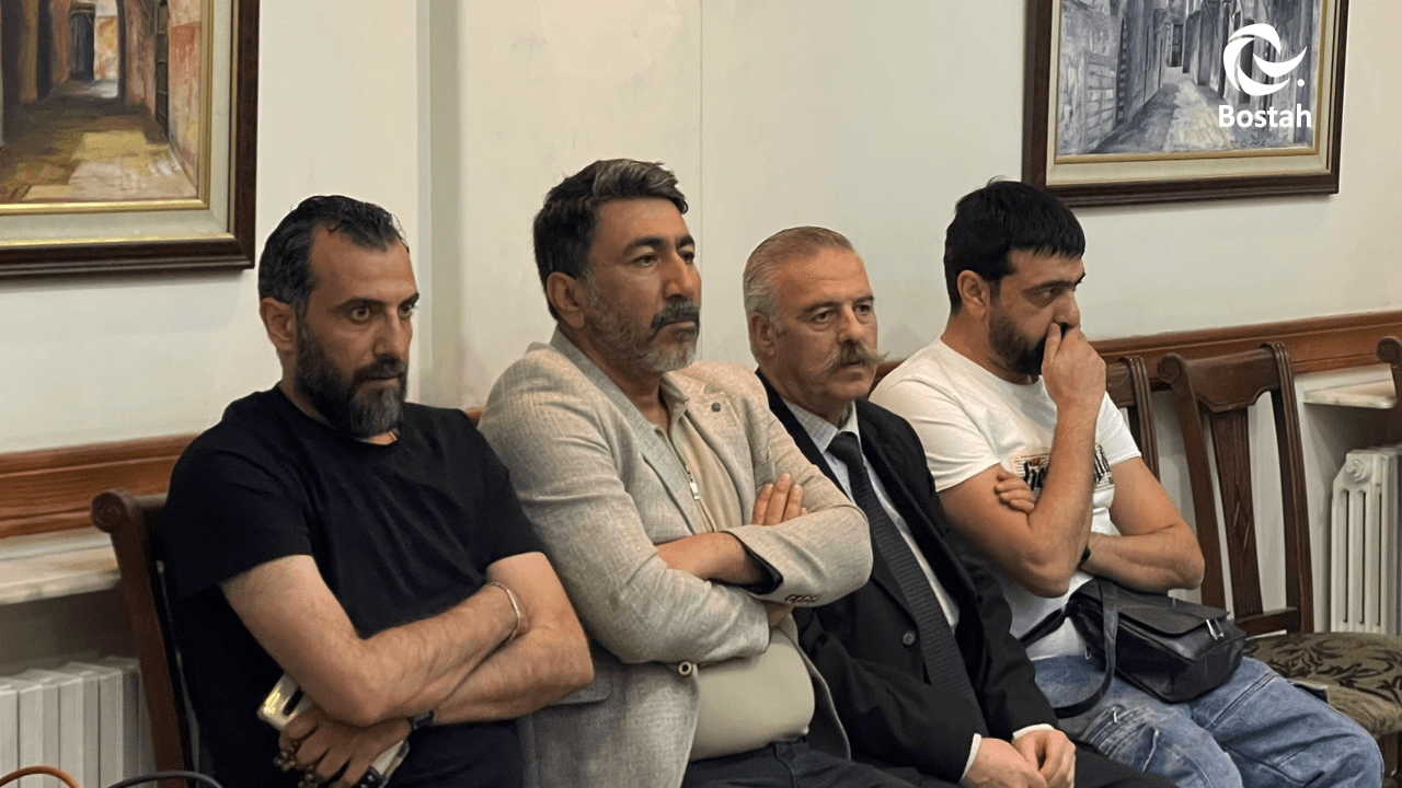 الفنان رائد مشرف في مجلس عزاء احمد خليفة 